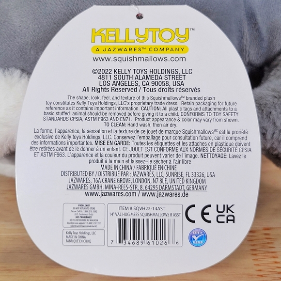 Squishmallow Nikita the Owl 14" Hug Mees UltraSoft Valentine's Day Toy Plush NWT - Picture 7 of 7